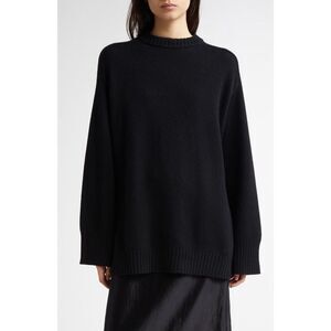 Loulou Studio Women's Black Wool Cashmere Knit Sweater Size Large NWOT
